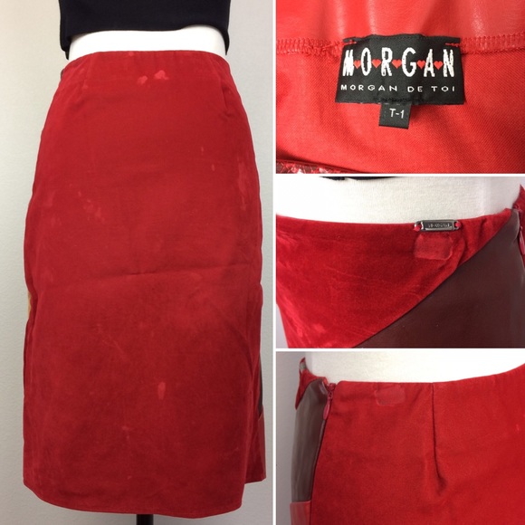 Morgan de toi faux leather skirt - Picture 4 of 4