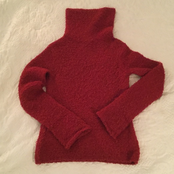 Red J. Crew sweater