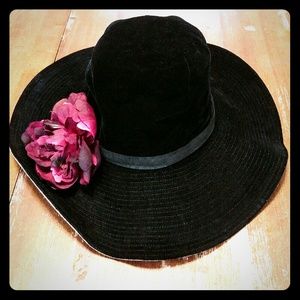 Vintage couture velvet hat