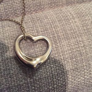 TIFFANY & CO. LARGE OPEN HEART NECKLACE