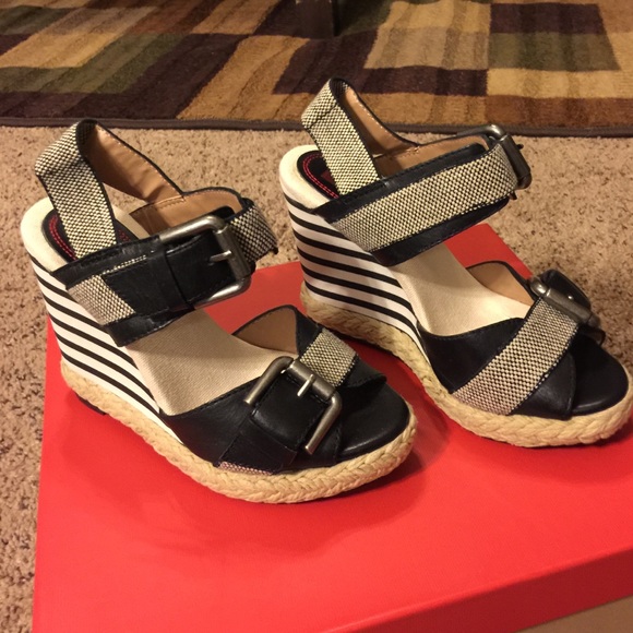 Cute, chic black and white heels