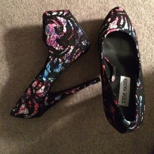 Steve Madden multi-colored heels