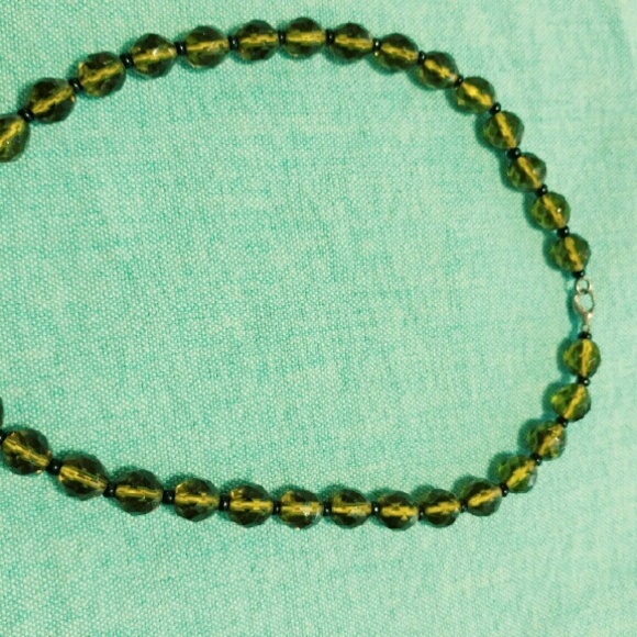Czech crystal bead necklace