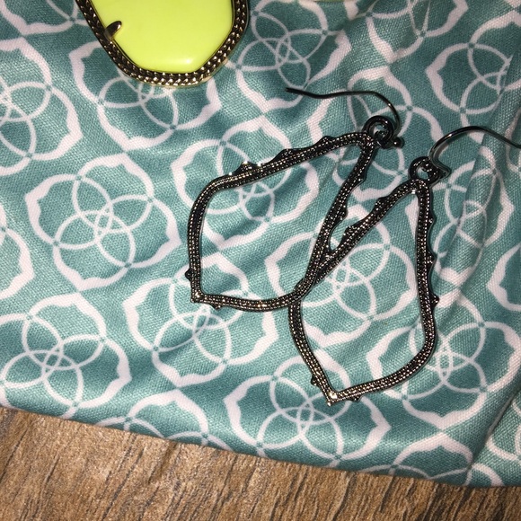 Gun metal earrings