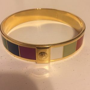 Authentic Coach gold enamel bangle bracelet