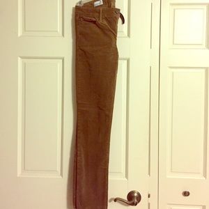 Brown/tan corduroy skinny pants