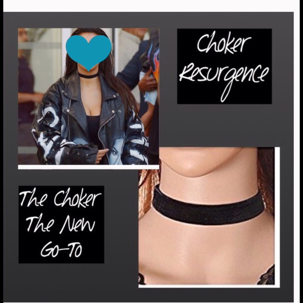 NWOT Black Velvet Choker