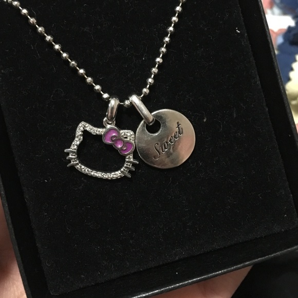 Sterling silver Hello Kitty necklace