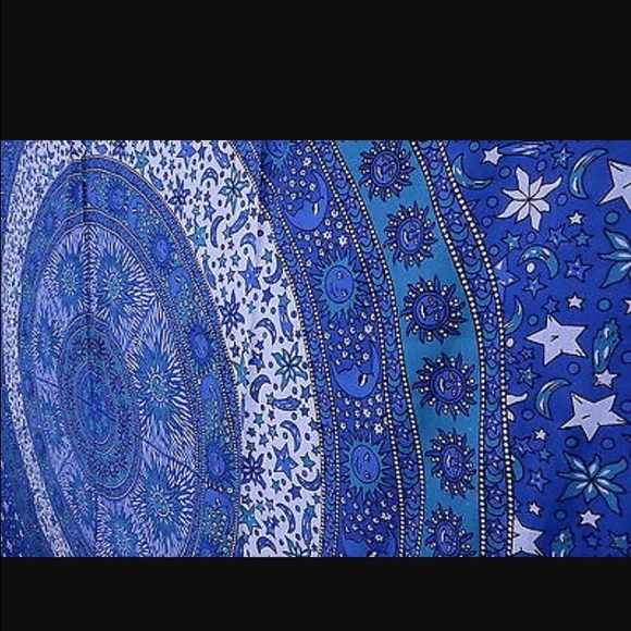 blue tapestry