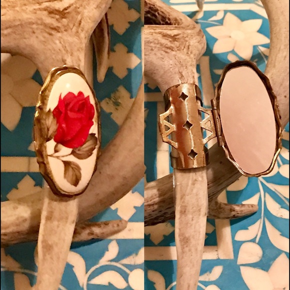 Vintage Mirror Cocktail Ring