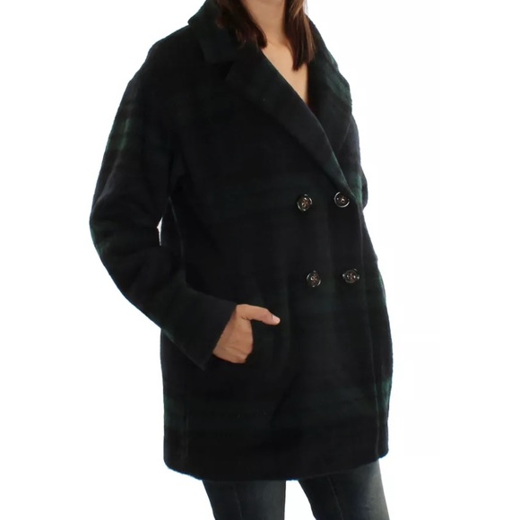 Plaid Peacoat NWTs