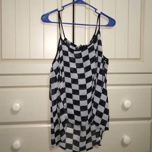 Checkered tank top