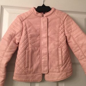 Child's Zara girls faux leather jacket