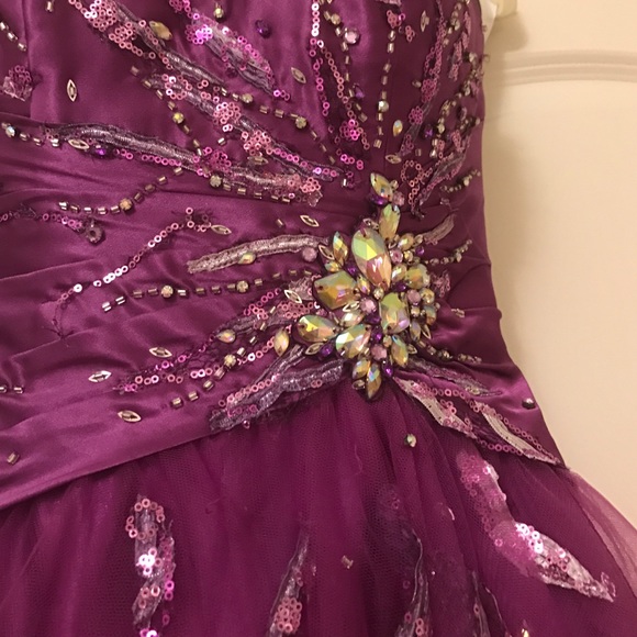 Tony Bowls Purple Prom/Homecoming Dress - Picture 2 of 3