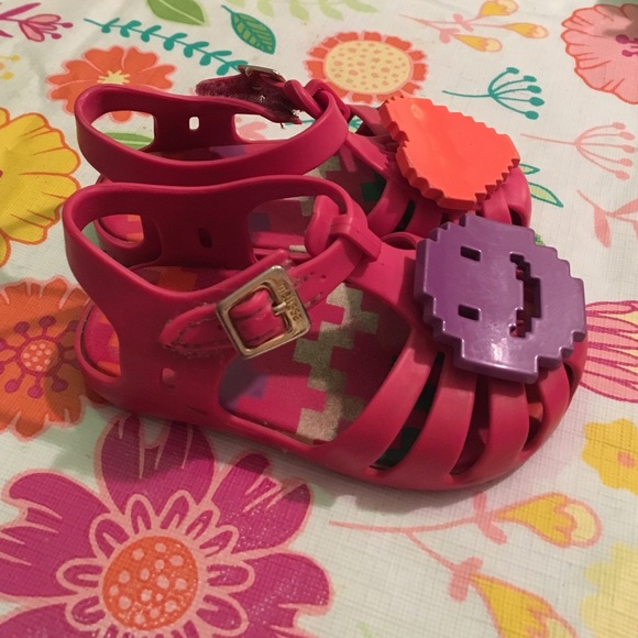 Mini Melissa Hot Pink Sandals - Picture 4 of 4