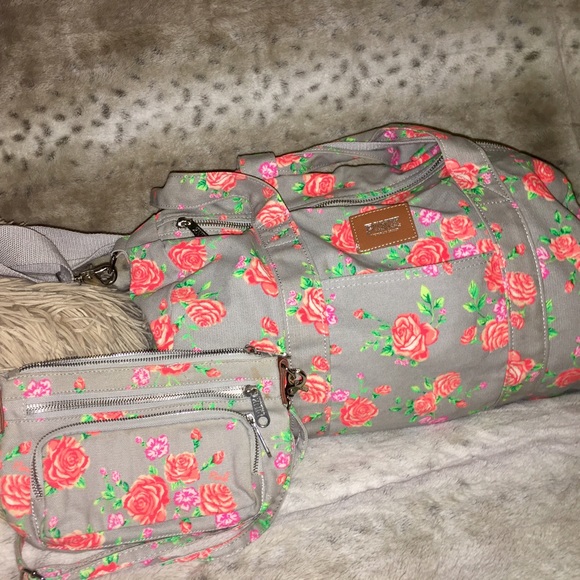 Victoria's Secret Duffle Bag with matching wallet