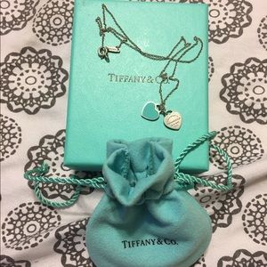Tiffany & Co.  Double Heart Tag Pendant