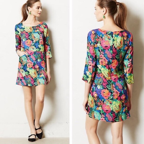 Anthropologie Floral Dress
