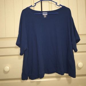 Solid blue oversized too