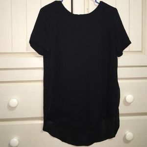 Solid black blouse