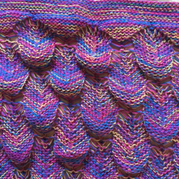 🎉Restocked- 💜 Purple Crochet Blanket- NWT - Picture 3 of 4