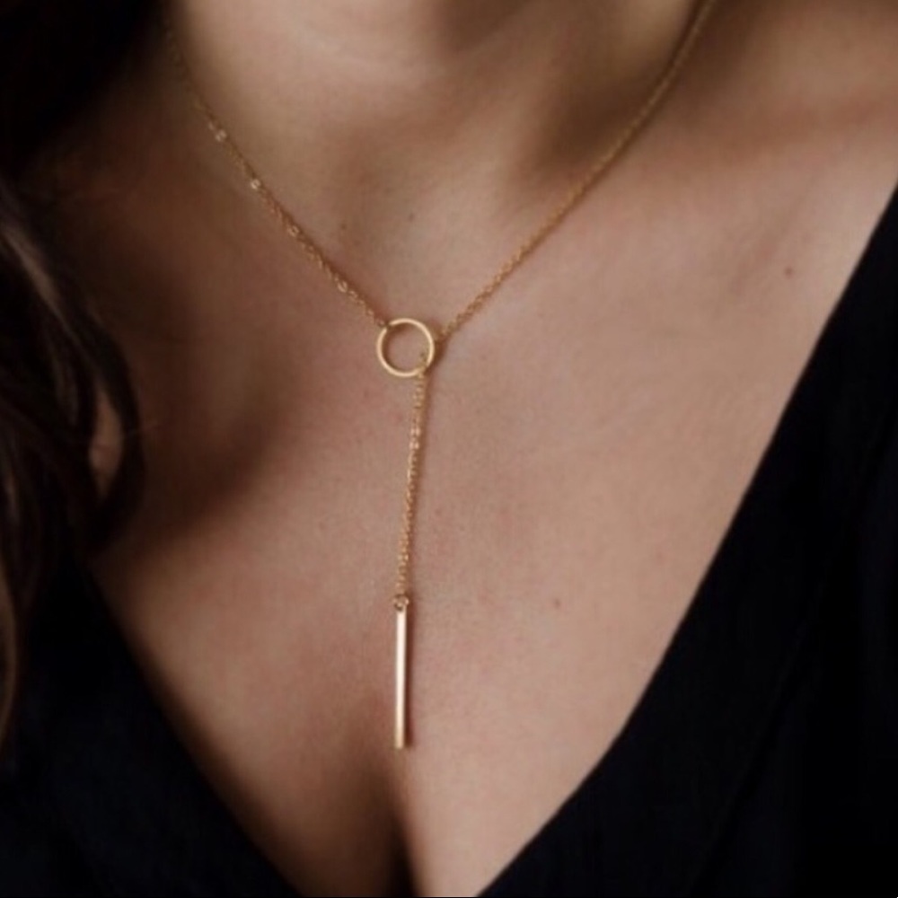 S A L E   //   Thin Adjustable Bar Necklace