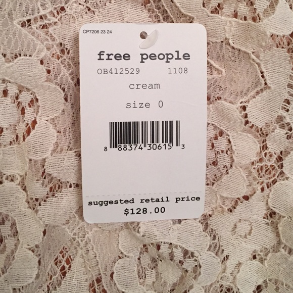 NWT Free People Walking To The Sun Dress In Cream - Picture 3 of 5