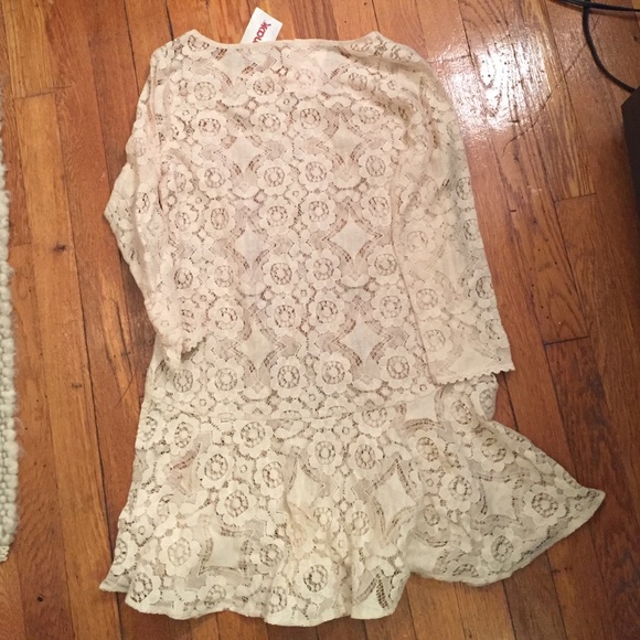 NWT Free People Walking To The Sun Dress In Cream - Picture 4 of 5
