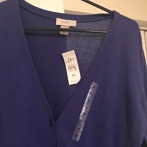 Purple Cardigan/The Loft/ New with tags