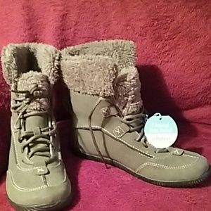 Orthaheel grey boots.