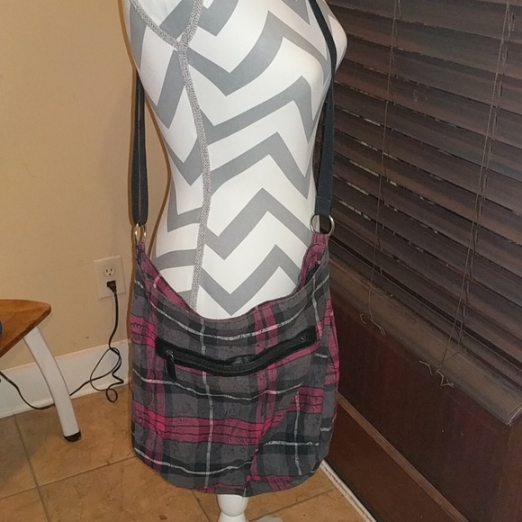 Plaid crossbody bag