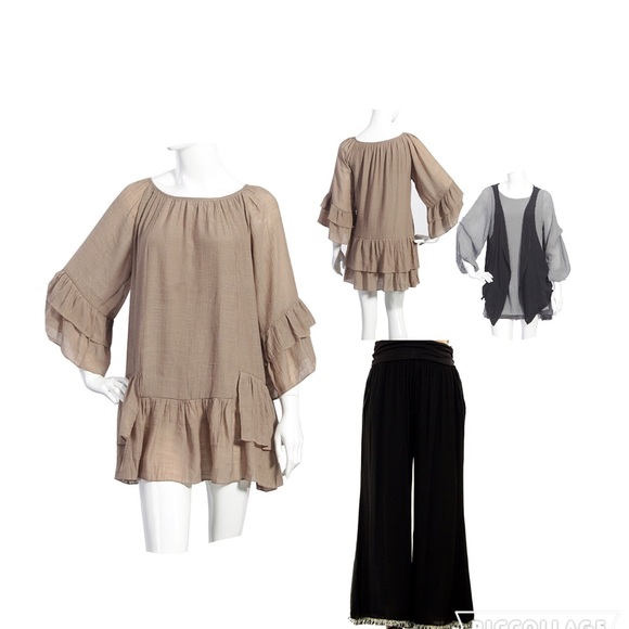 Mocha Tunic Regular & Plus sizes - Picture 2 of 3