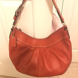 Coach Burnt Orange Hobo Purse F13731