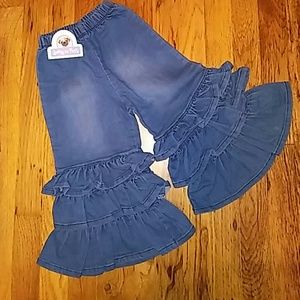 Jelly The Pug Ruffled Bellbottom Jeans