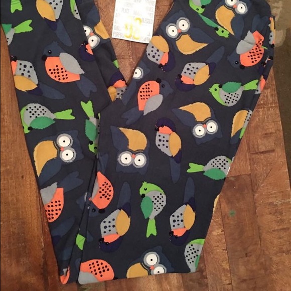 NWT lularoe owl and bird leggings OS