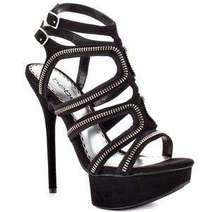 BeBe Latasha Black Suede Sandal (New never worn)