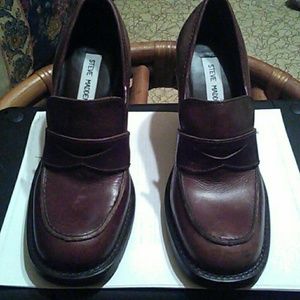 Steve Madden high heel penny loafers size 7 B