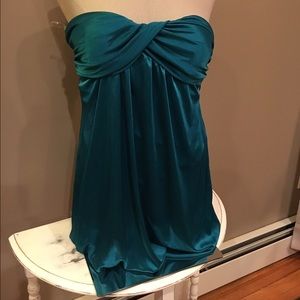Strapless Turquoise dress