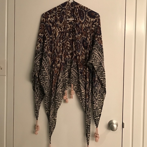 Anthropologie wrap/scarf with tassels