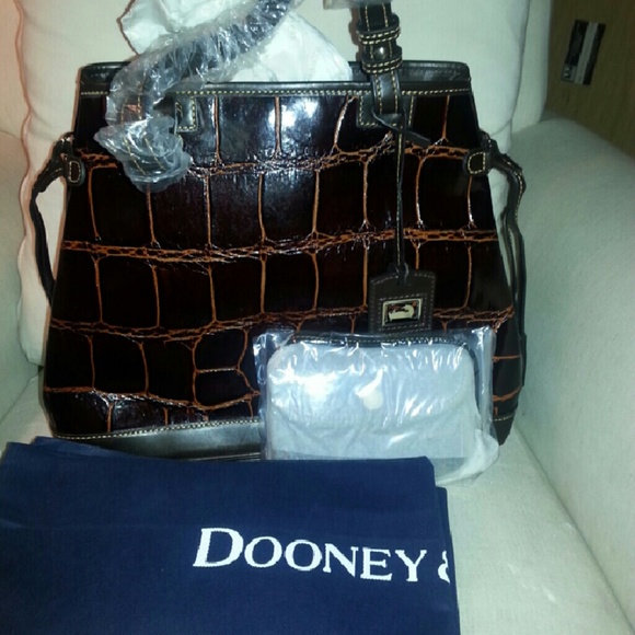 Dooney & Bourke double strap tassel bag