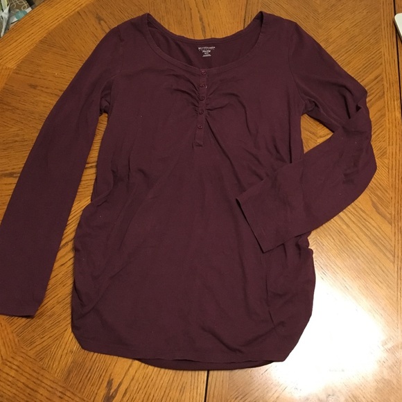 Nursing breast-feeding long sleeve shirt