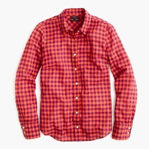 J. Crew Gingham Perfect Shirt