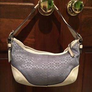 Authentic Coach signature Jacquard mini