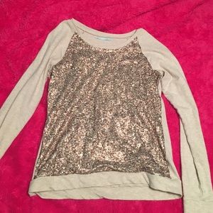 Long sleeve sparkly shirt