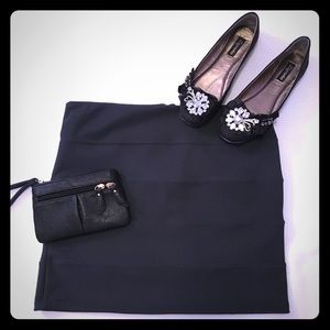 SALE! Ambiance Apparel Grey bandage skirt