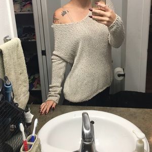 Off the shoulder sweater