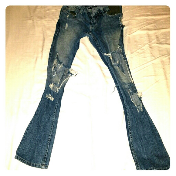 Ripped to hell skinny jeans