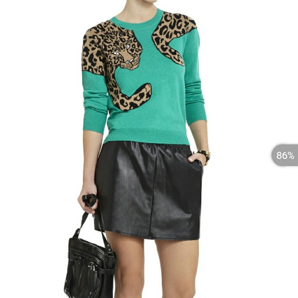 BCBG leopard print sweater