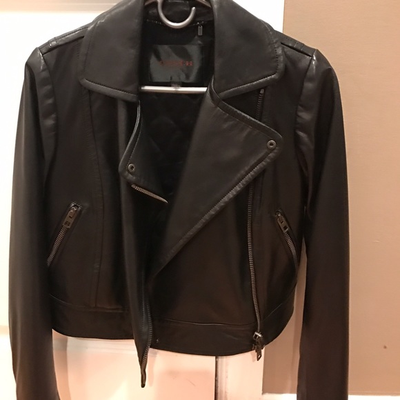 Black Coach Leather Jacket