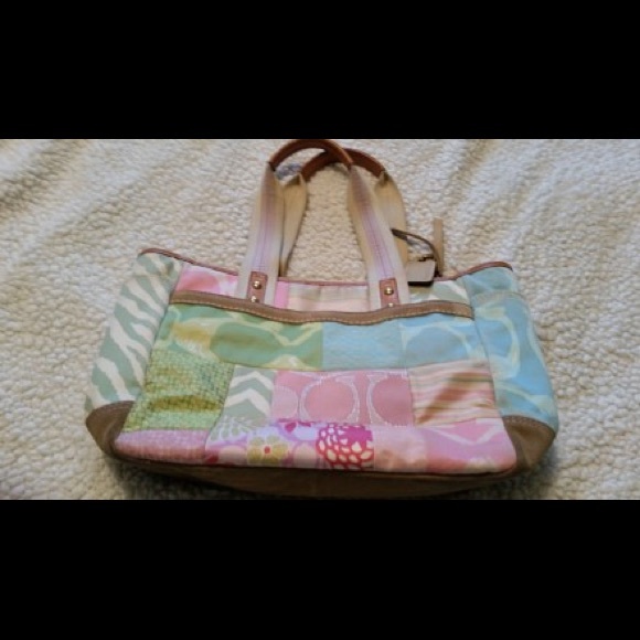 Coach multicolor patchwork bag - Picture 2 of 4